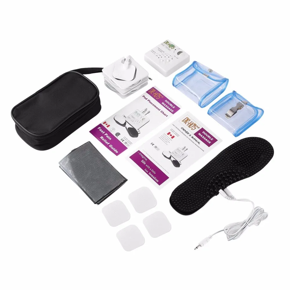 

Dual Double Digital Muscle Massage Therapy System Machine Acupuncture Patch Manipulation Electric Massage Body Device Hot New