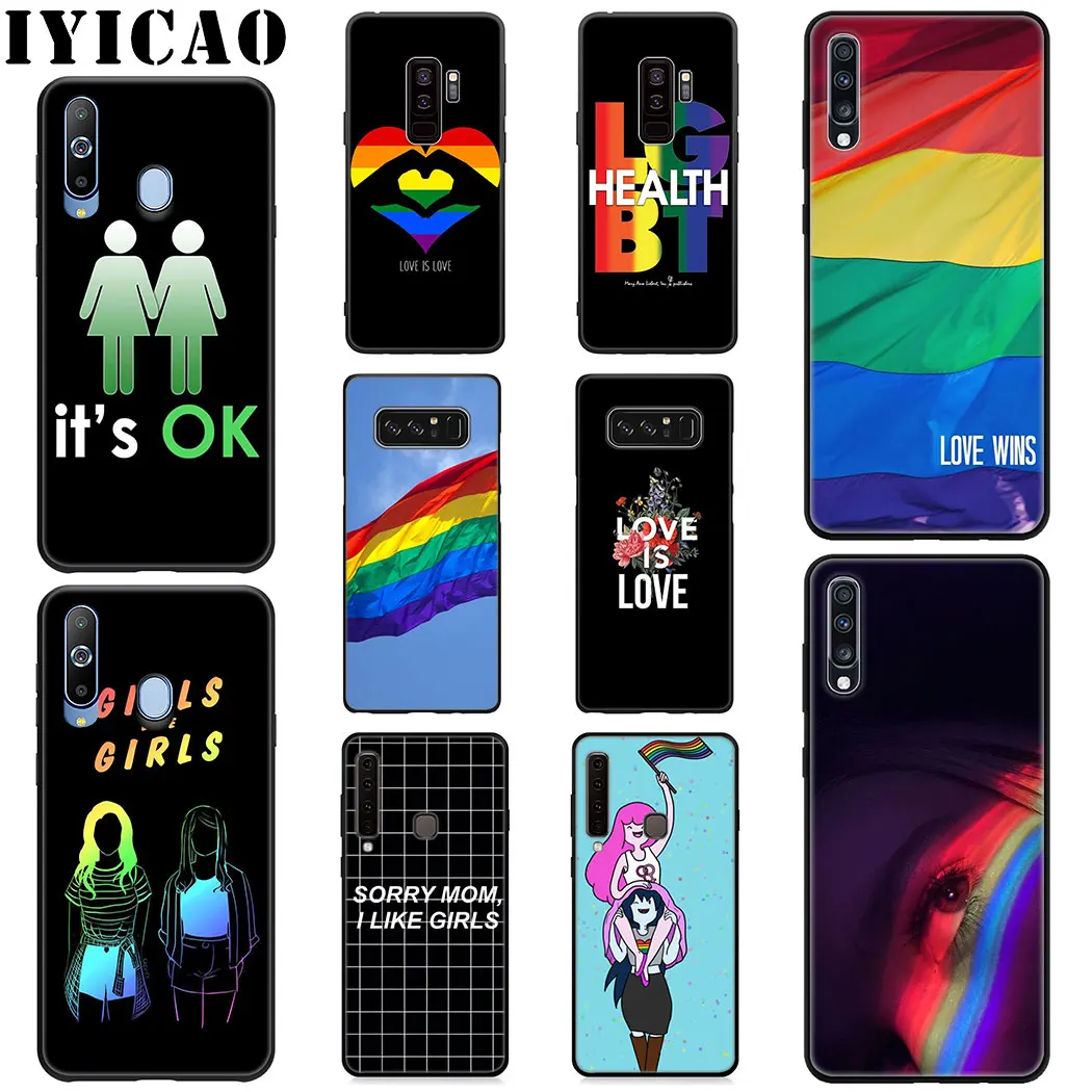 IYICAO ЛГБТ Радуга фестиваль Прайд мягкий чехол для samsung Galaxy A6 плюс A9 A8 A7 2018 A3 A5 2016 2017