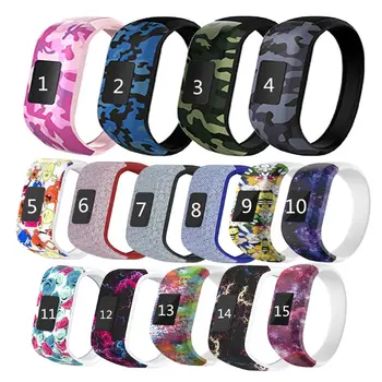 

Colorful Wristband Silicone No Buckle Watch Band Strap Watchband Sports Replacement for Garmin Vivofit JR/Vivofit JR2/Vivofit 3