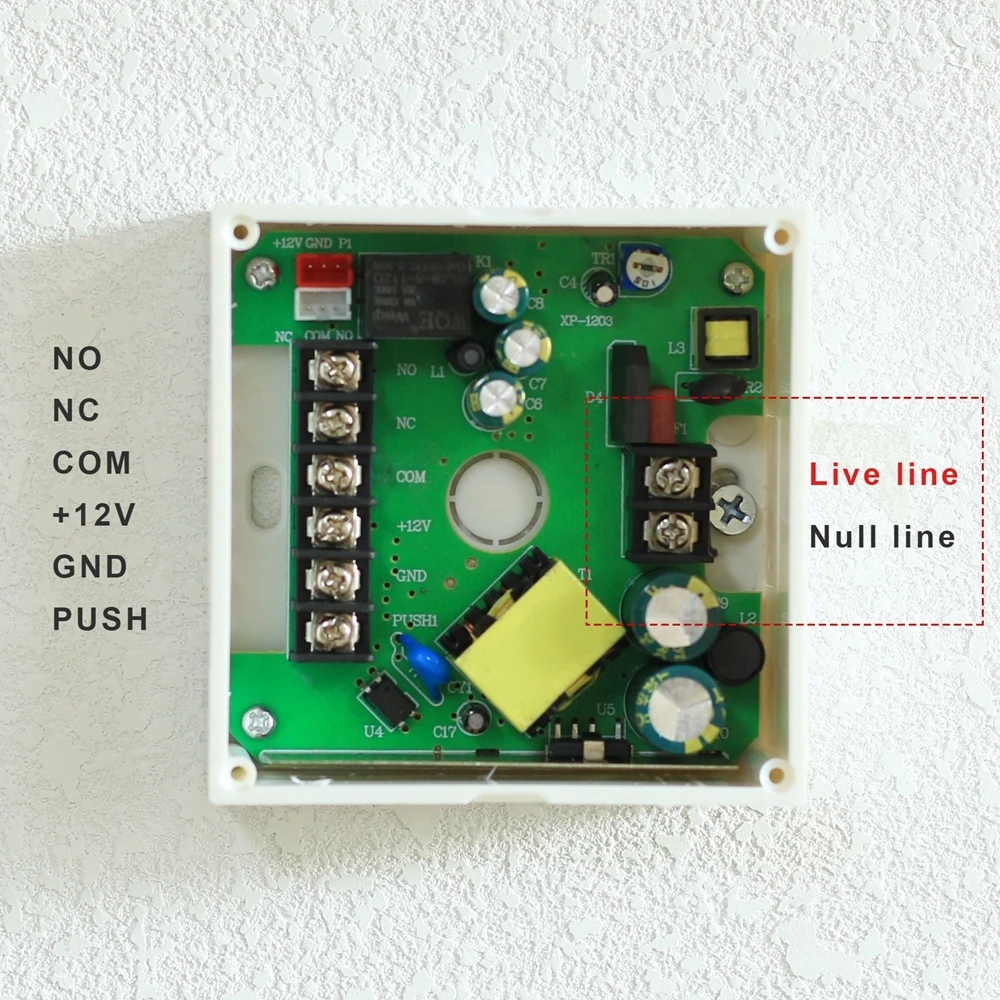 Anchencoky 12V Metal Electric gate Lock with Double Cylinder Locks 3A Power Supply Control with Exit Button Function Door Lock