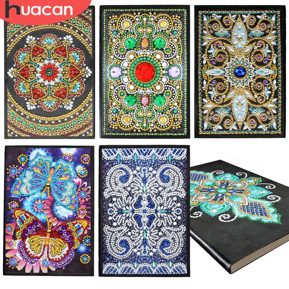 

HUACAN Diamond Painting Notebooks Special Shaped New Arrivals Diary Book Diamond Embroidery Sale A5 Mosaic Painting Gift