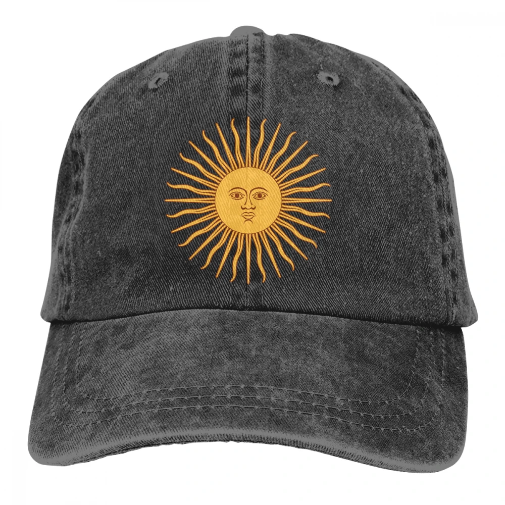 Argentina Sun Casquette глубокий Хизер унисекс Мужские Женские джинсовые бейсболка с ремешком кепки Регулируемый Гольф папа шляпа