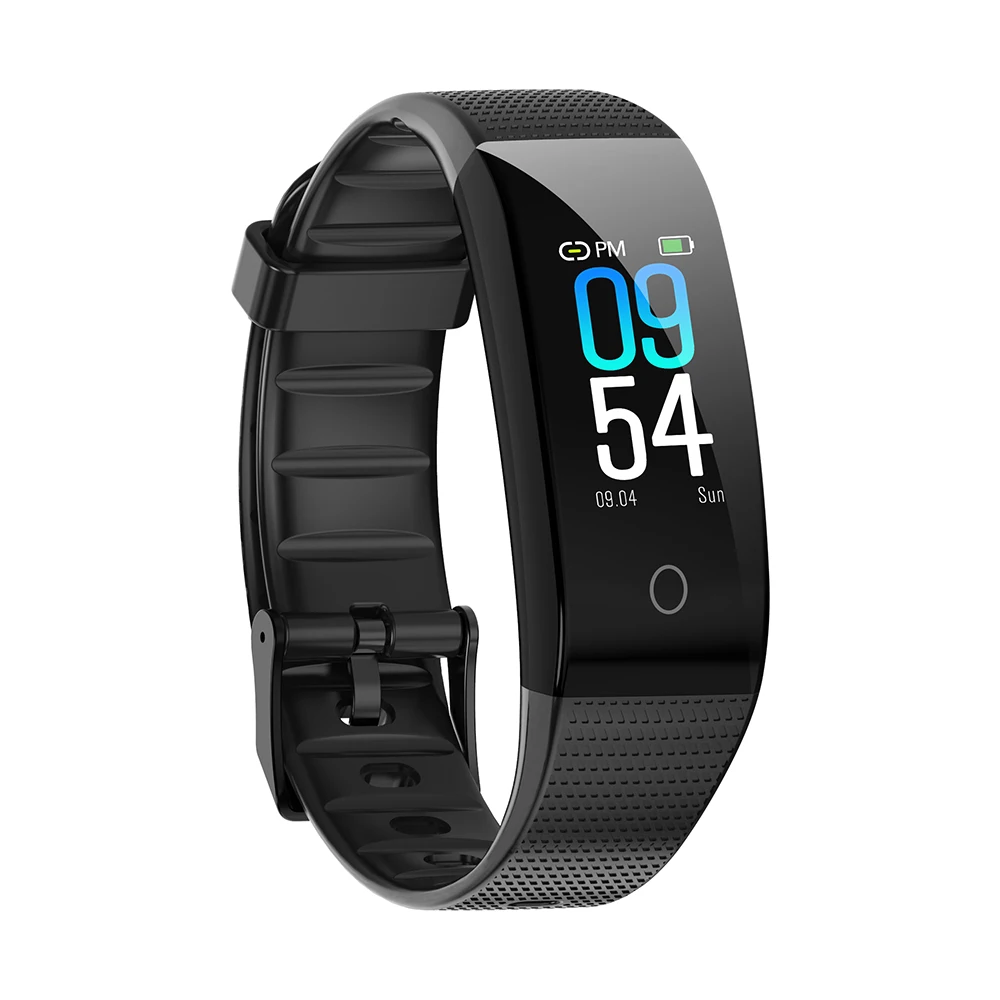 Black MISTEP CB501H умный Браслет цветной экран Смарт-браслет для женщин и мужчин фитнес-трекер Bluetooth Спорт IP68 водонепроницаемый браслет - Цвет: Black