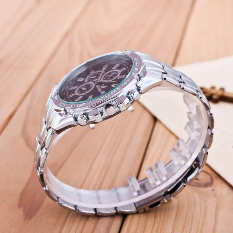Relogio Masculino мужские наручные часы мужские лучший бренд класса люкс Золотой Хронограф, мужские часы золотые серебряные большие мужские наручные часы