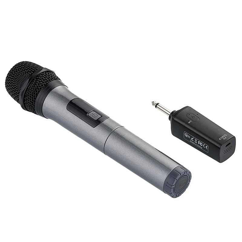 AAAE Top-K380D 6,5 мм Bluetooth микрофон 10 каналов TWS УВЧ цифровой беспроводной микрофон система с одним микрофоном для дома KT
