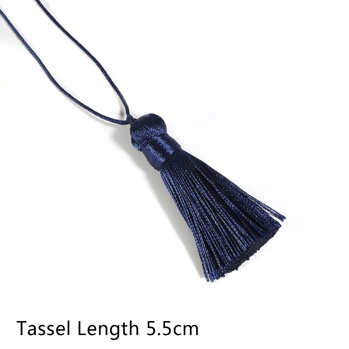 1pcs 5.5cm Colorful Cotton Silk Tassel Short Tassel For DIY Crafts Curtains Hanging Decoration Jewelry Making Accessories - Цвет: Dark Blue