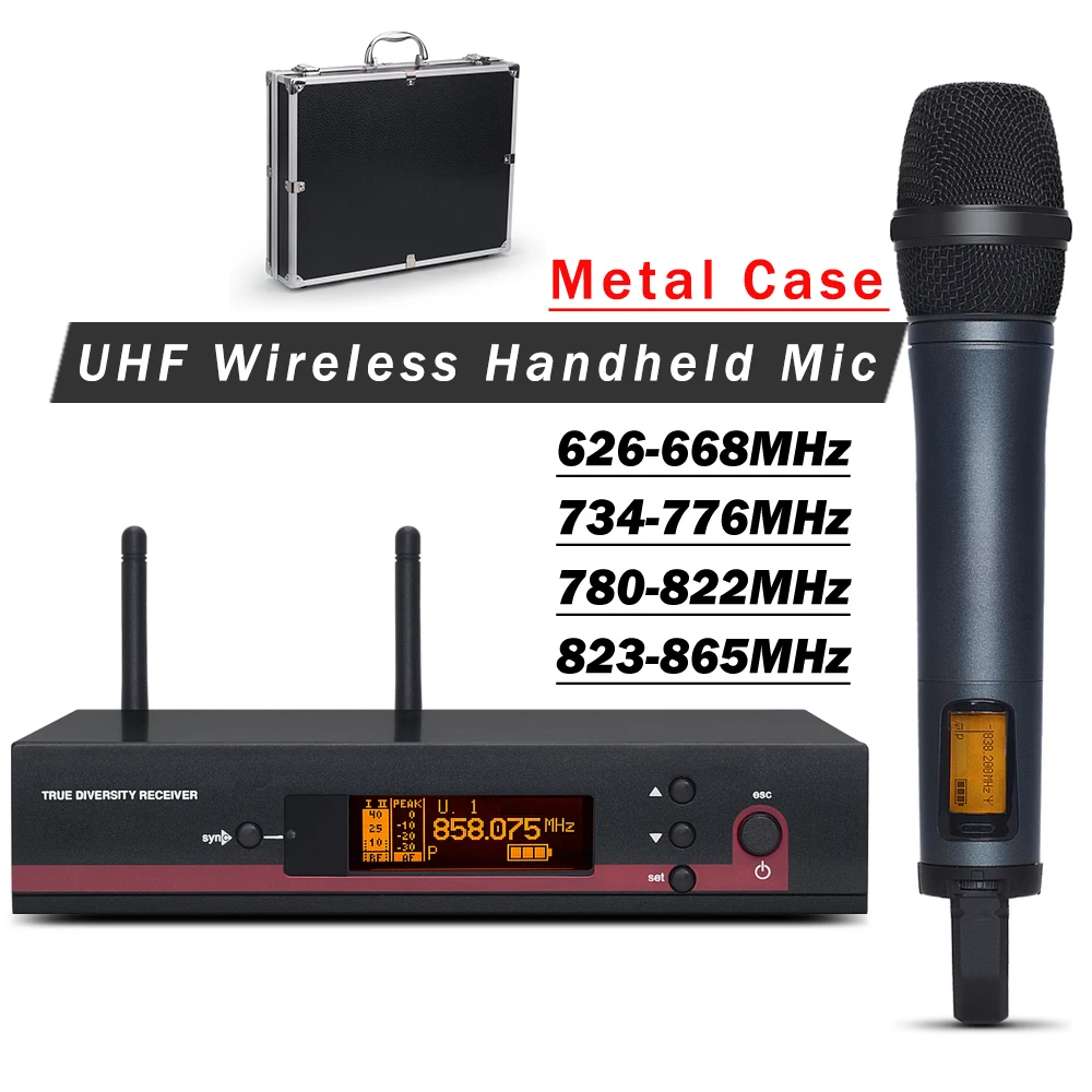 Профессиональная Беспроводная микрофонная система 135 G3 UHF с металлическим