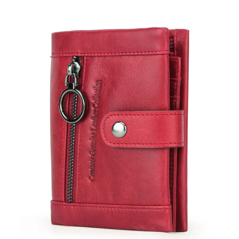 

New Fashion RFID anti-theft brush real leather women's woman womens wallet cowhide purse women wallets New Design Phone Coin Bag