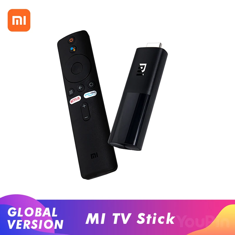 Xiaomi Mi TV Stick глобальная версия Android 2K HDR четырехъядерный HDMI 1 ГБ ОЗУ Bluetooth Wifi Netflix Google