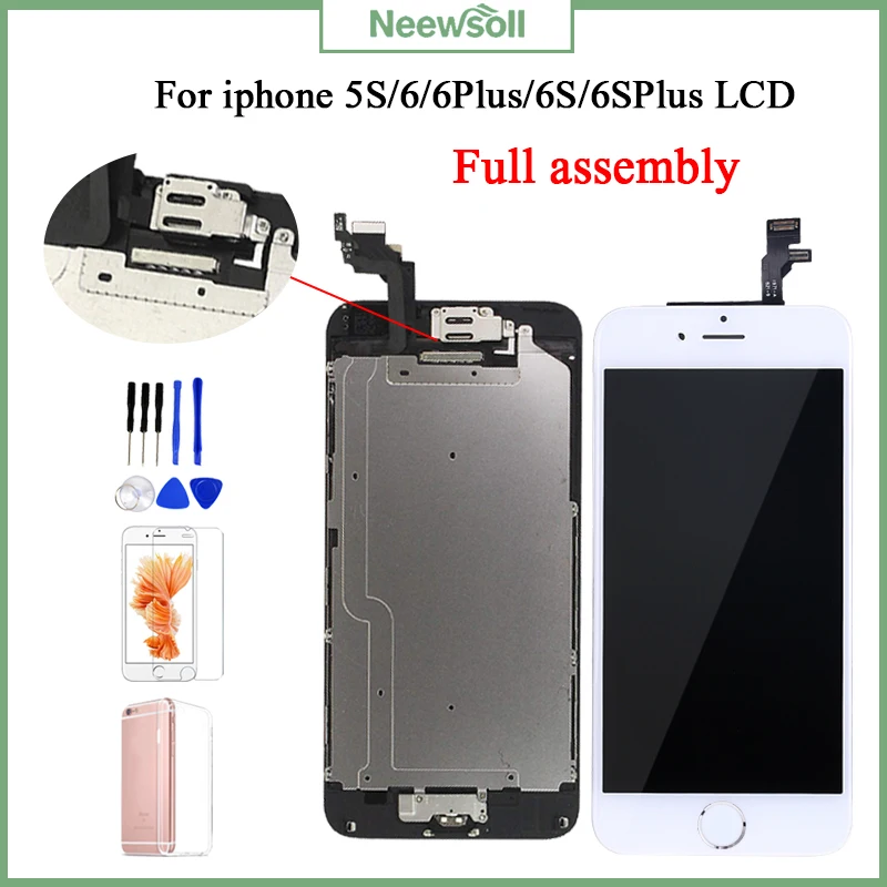 Сменный ЖК экран для iPhone 6 6S Plus полная сборка AAA + 100% 3D Force Touch 6Plus|Экраны мобильных