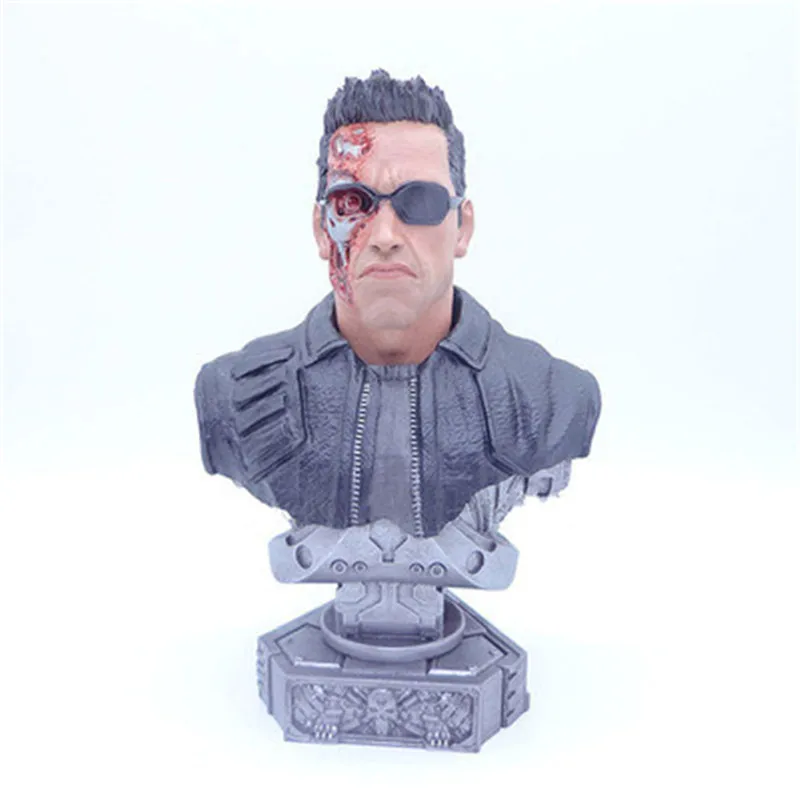 

Terminator T800 Battle Damage Version Half-Length Portrait Resin Statue Action Figure Collection Model Toy X2852