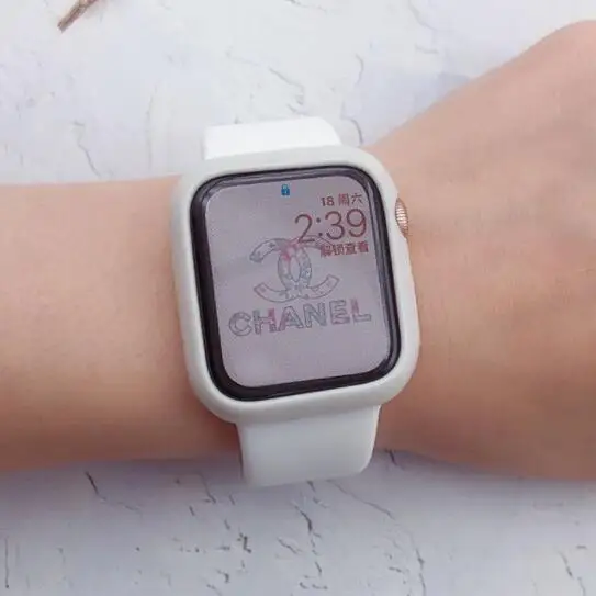 Новейший силиконовый спортивный ремешок для Apple Watch Series 5 4 3 2 1 42 мм 38 40 44 iWatch