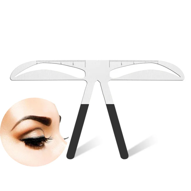 DIY Eyebrow Ruler Makeup Shaping Position Measure Tools Eyebrow ...