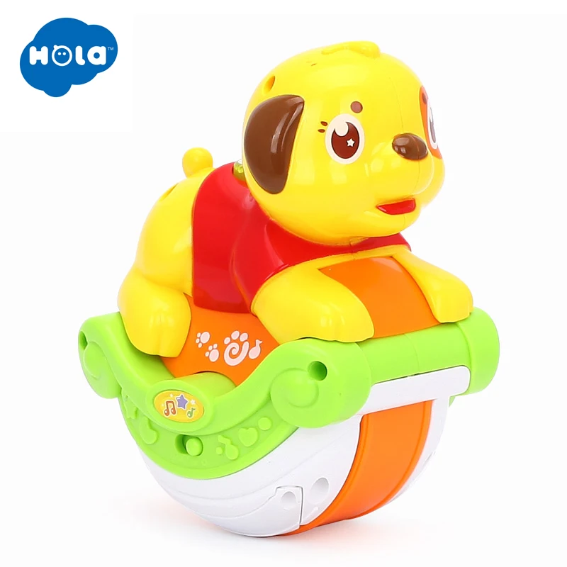 HOLA TOYS 3105A Детские музыкальные игрушки раздвижные животные собака со светом и музыкой электронные игрушки для домашних животных для детей