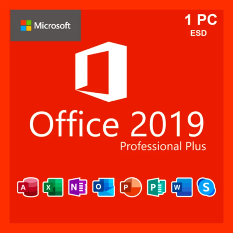 

Microsoft Office 2019 ms Professional Plus 32/64 Bit License Key