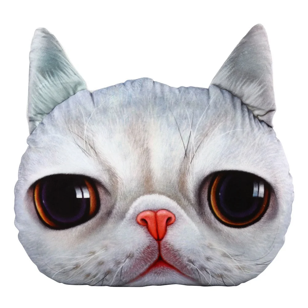 3D кукла, детский подарок, плюшевое лицо, кошка, Мягкий Чехол на подушку, милый дом, Рождественская кукла, подарок на день рождения, чехол, Декор, подушка, большая игрушка