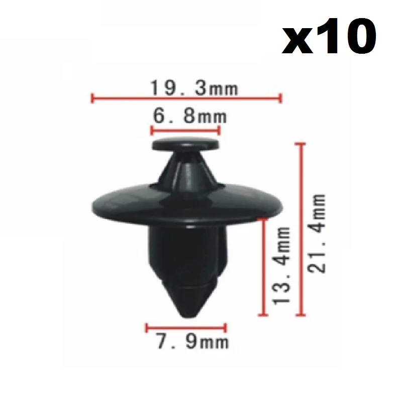10 шт. для Volvo 940/960/C30/C70/S40/S60/S80/V50/V80 OEM отделка панели бампер Fascias крепеж пистон зажимы