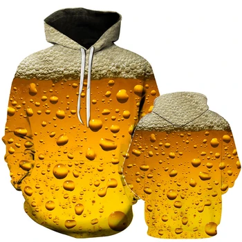 

2019 New Beer 3D Printed Hoodie Beer Party Hoodie, Asian Size S-6XL