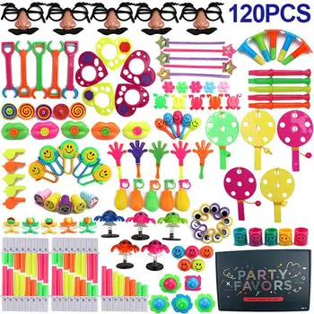 

None 120Pcs Party Favors Toy Assortment for Birthday Pinata Fillers Carnival Prizes Classroom Rewards Christmas Gift