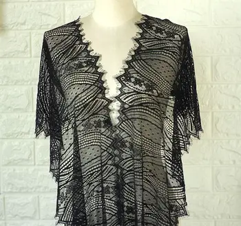 

Thickened clothing lace fabric eyelash lace trim accessories belt clothes hem skirt decorative embroidery fabric widened