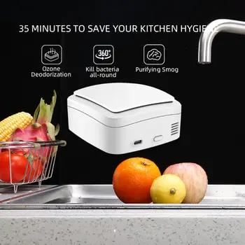 

X1 UV Sterilizer Box Household Car Cleaning Sanitizer Ozone Disinfection Box with RGB Lamp Smell Eliminator Cleaner Device