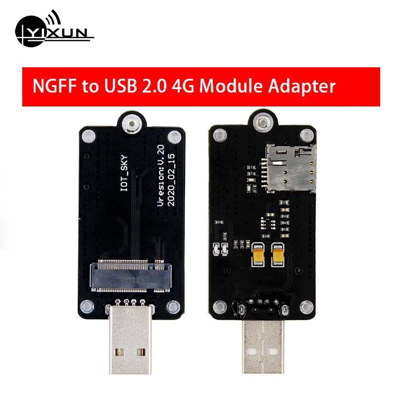 M.2 NGFF к USB 4G модуль адаптера макетная плата с слотом для Nano SIM EM20-G EM12-G EM05 EM06 SIM7906E-M2