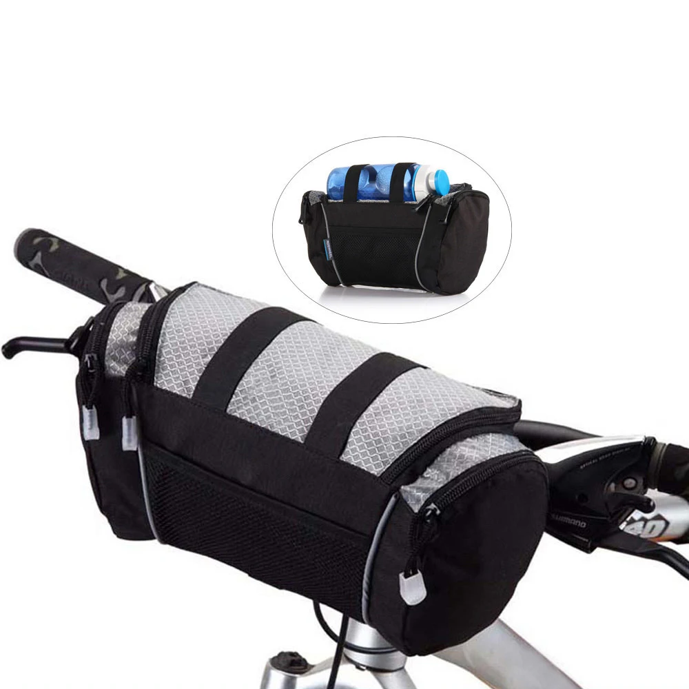 5L Bicycle Front Tube Zippered Sling Bag Outdoor Cycling Mountain Bike Handlebar Storage | Спорт и развлечения