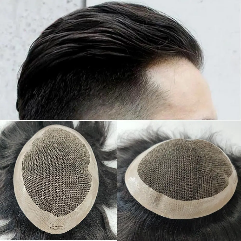 do cabelo sistema artesanal 8x10 peruca homem