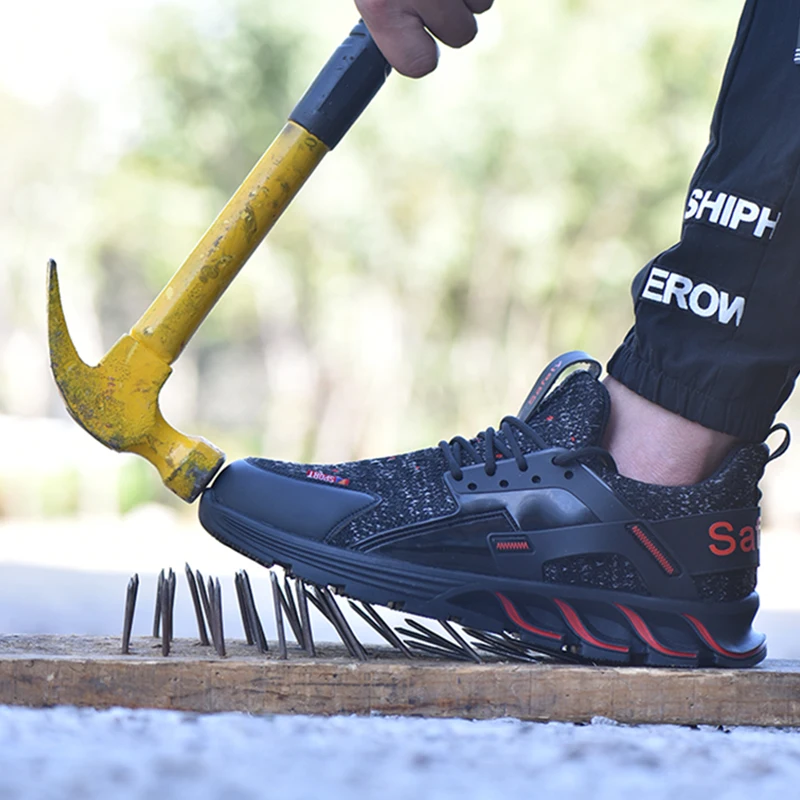 Tenis masculino Zapatillas hombre Повседневная Рабочая безопасная обувь противоскользящая и нескользящая износостойкая дышащая обувь 36-48