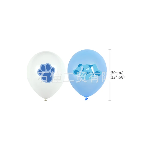 1set Blues Clues Balloons Cute Blue's Dog Footprints with Cake Topper  Banner Happy Birthday Baby Shower Party Bluey Decorations - AliExpress