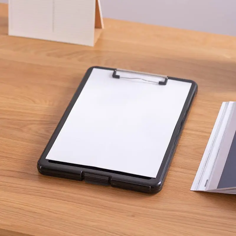 Multifunction A4 Size Folder With Elastic Clip Board Folder Plastic Storage Music Score Clip Box Document Pads Briefcase Bags