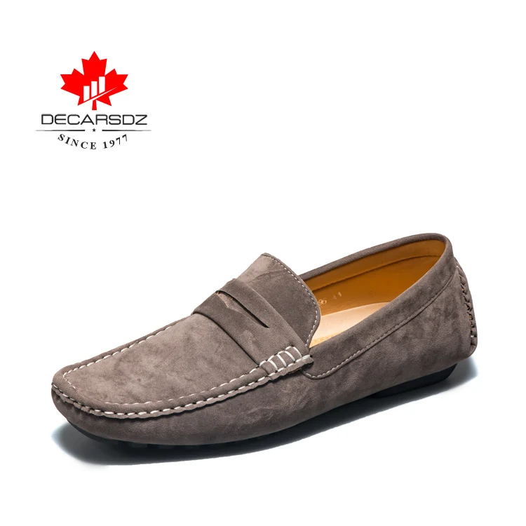 DECARSDZ/мужские лоферы; сезон весна-осень; удобные мужские туфли-лодочки; обувь для вождения; Высококачественная брендовая мужская повседневная обувь - Цвет: DK-DD0096-2