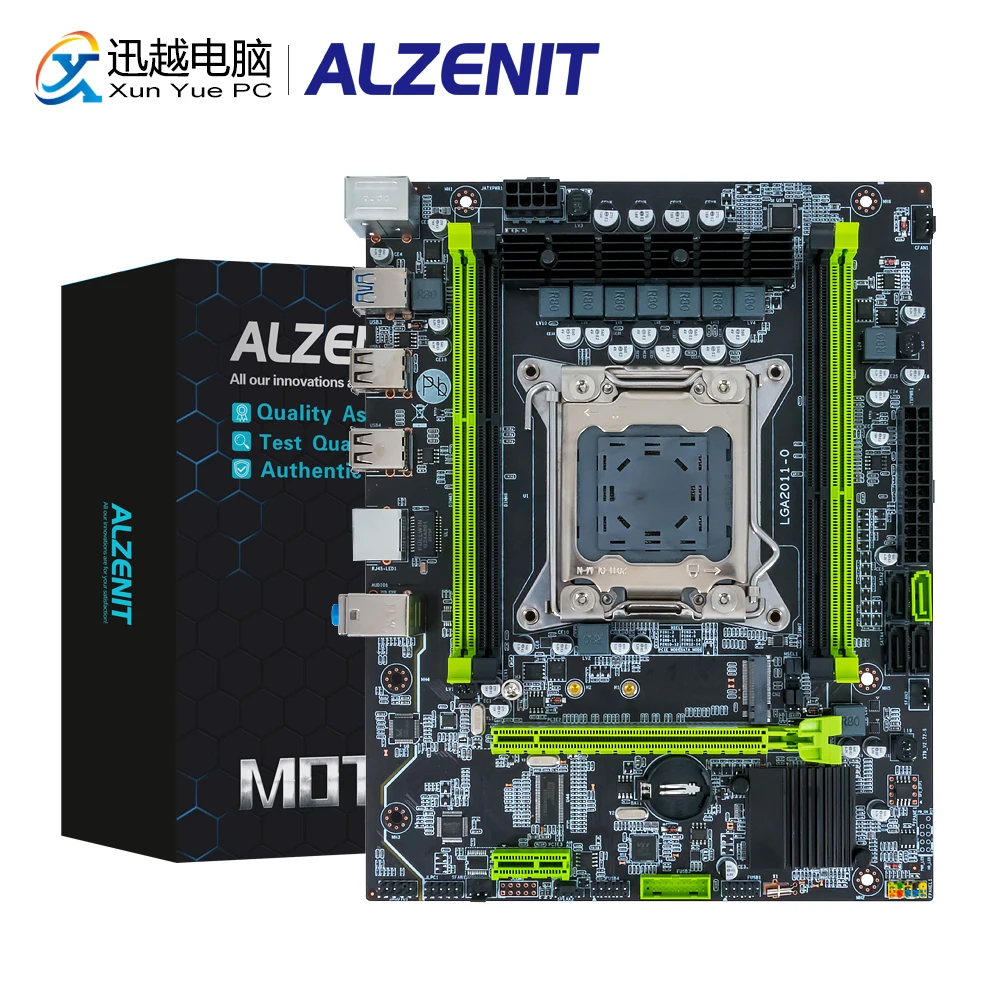 Материнская плата ALZENIT X79M CE3 PLUS Intel X79 LGA 2011 Xeon E5 ECC REG DDR3 128 ГБ M.2 NVME NGFF SATA3.0 USB3.0