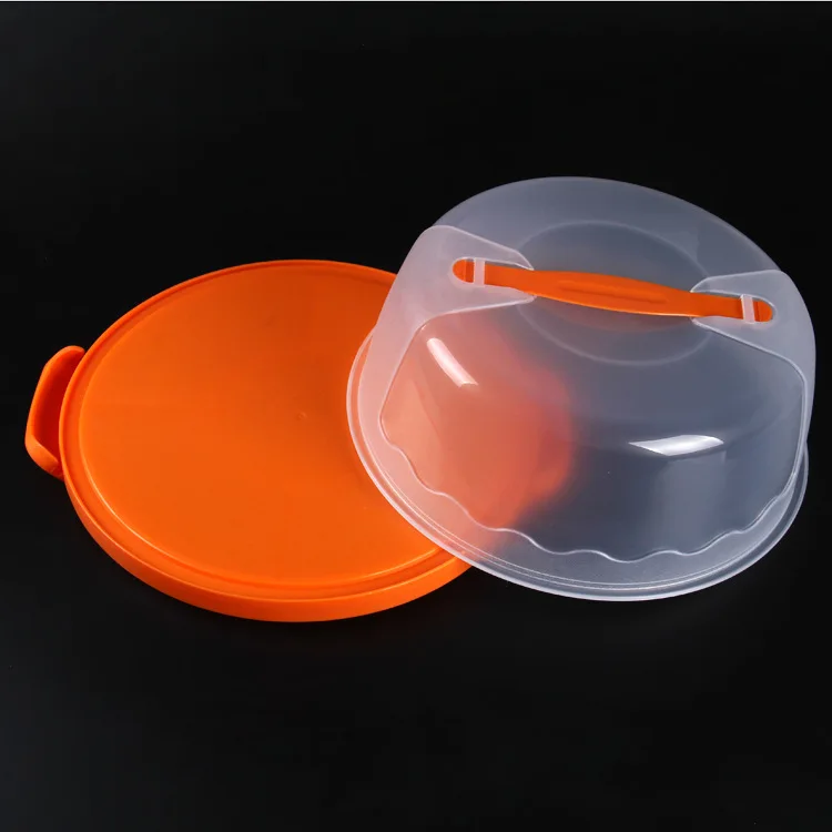 AMW Trash Belt Buckle up And down Cover Plastic Circle Cake Box Transparent Thick Cake Box