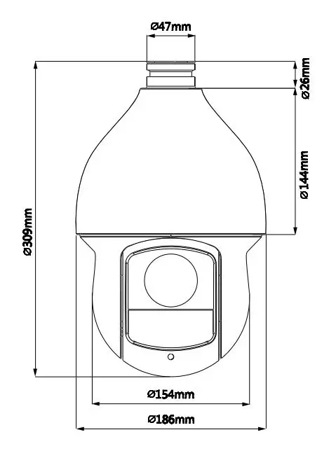 Dahua h.265 2MP 1080P автоматическое отслеживание и капельницы POE IP PTZ камера IR PTZ SD59225U-HNI DH-SD59225U-HNI DHI-SD59225U-HNI