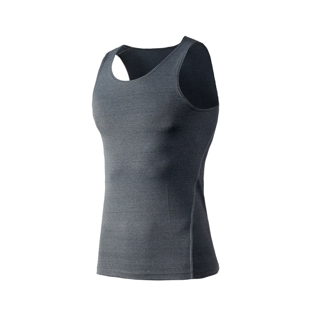 Fashion Fat Male Training Polyester 7 Colors Sport Fitness Gym Athletic Shirts Sleeveless Tops Sport Vest Comfortanble S-3XL