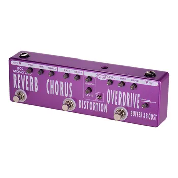 

MOSKY Rc5 Synthesizer Multi-Effect Guitar Spare Parts 6 Effects IN 1 Combined Effect Pedal For Guitar Accessories