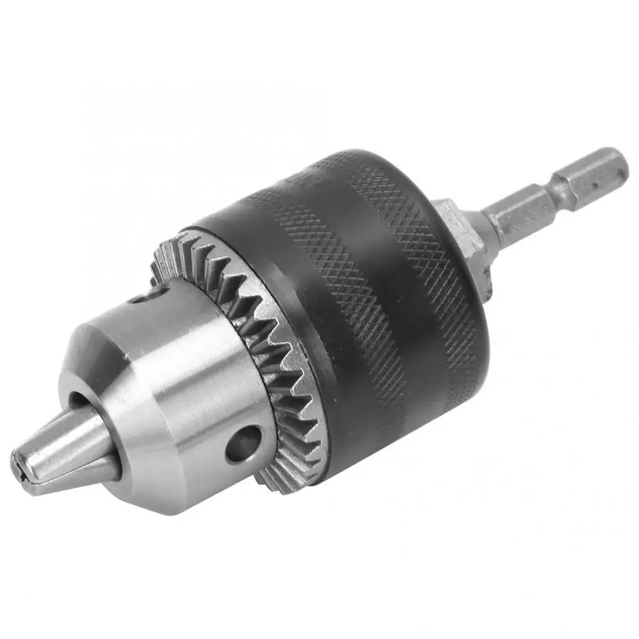 

1/2-20UNF 1.5-13mm Clamping Range Key Type Drill Chuck with 1/4 Hex Shank Connecting Rod