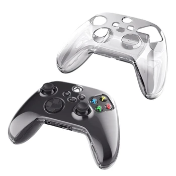 

Transparent Clear Crystal Case Hard Controller Protective Cover Handle Shell for X box Series X Controller