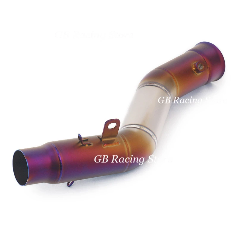 Silp on for Yamaha R1 YZF-R1 MT10 2009 2010 2011 2012 2013 2014 Motorcycle Middle Link Pipe Exhaust Without Muffler Tube Side - Image 6