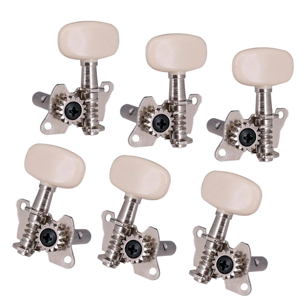 6pcs 3L3R Guitar Tuners Machine Heads Open Gear Guitar Tuning Pegs Accessory