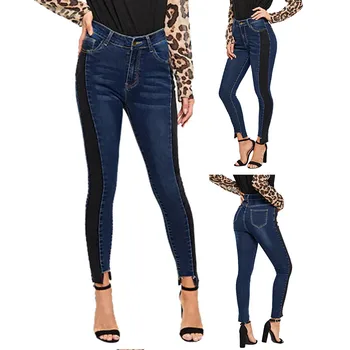 

Women Summer Pants 2019 new Stretch Jeans Female Low Waist Stretch Slim Sexy Pencil Pants K107