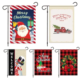 

2021 Christmas Pendant Gift Family Outdoor Christmas Decoration Ornament Garden Flag new year decorations navidad
