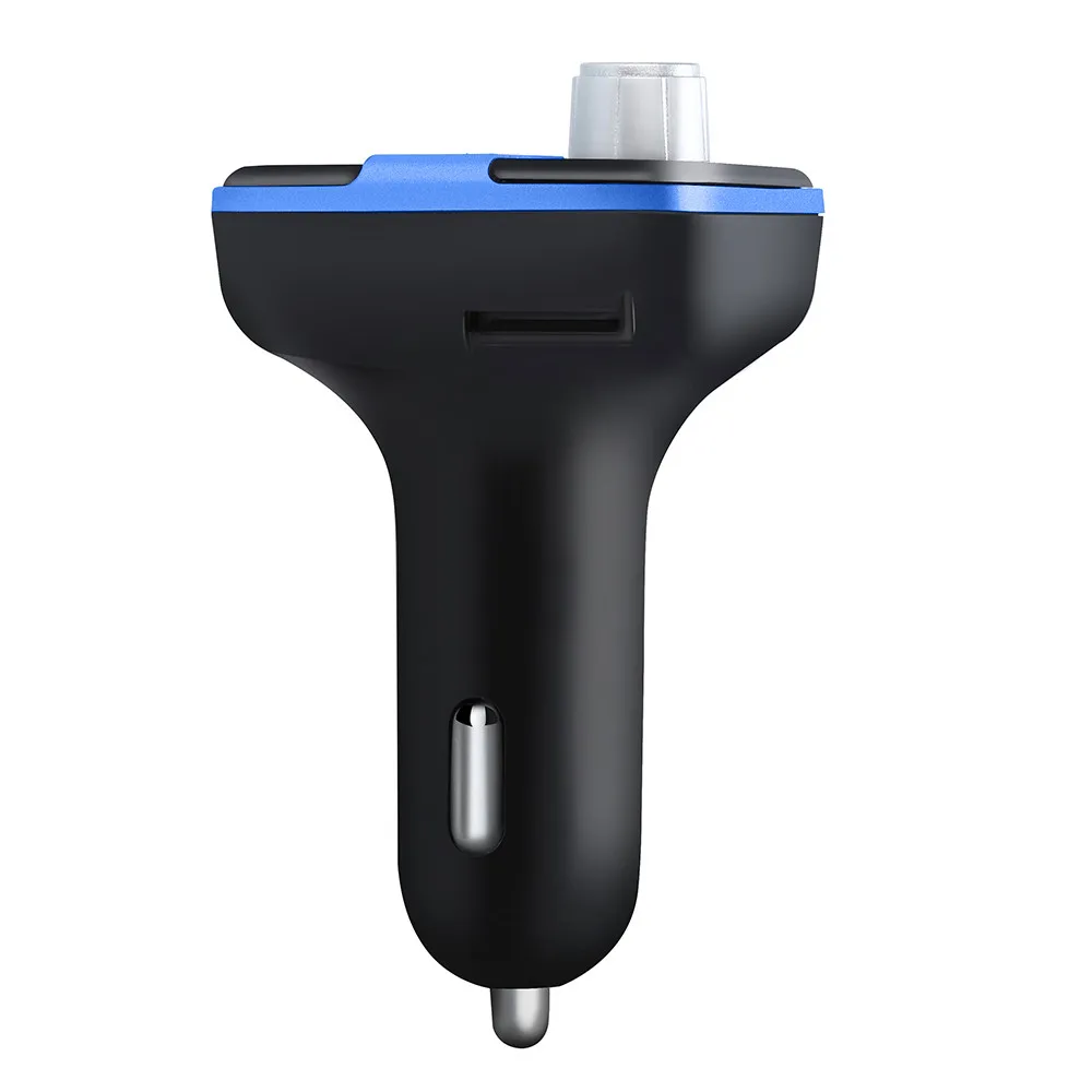 Синий Беспроводной Bluetooth Автомобильный Mp3 плеер Fm передатчик аудио Радио Дистанционный пульт Lcd двойной Порты Usb Player громкой связи Бесплатный#0 - Название цвета: Синий