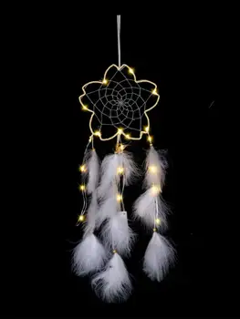 

Handmade Feather Dream Catcher Braided Wind Chimes Art Dream Catcher Kids Room Decoration For Dreamcatcher Hanging Decoration