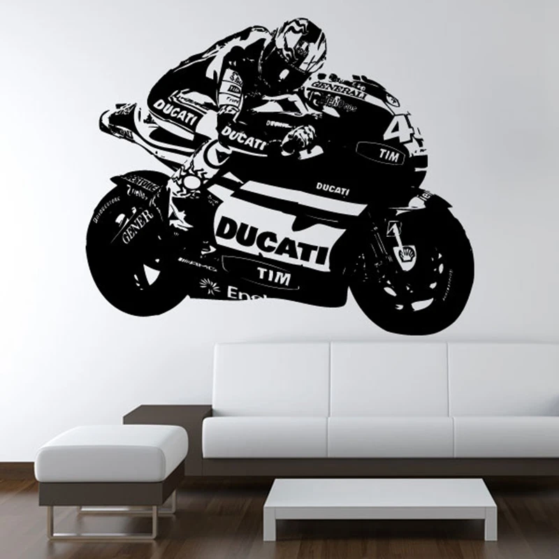 Dctal Heavy Motorcycle Sticker Vehicle Decal Posters Vinyl Wall Decals Classical Autobike Pegatina Decor Mural Sticker