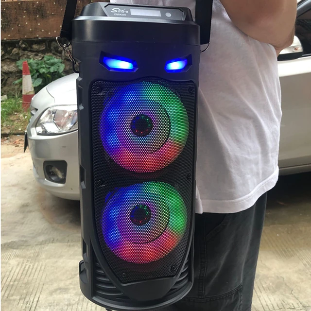 Haut-parleur Bluetooth Portable, Haut-parleur De Danse Carré, Barre De Son  Lumineuse Colorée Led, Colonne Ktv, Caisson De Basses Sans Fil, Hifi  Boombox - Portable Haut-parleurs - AliExpress