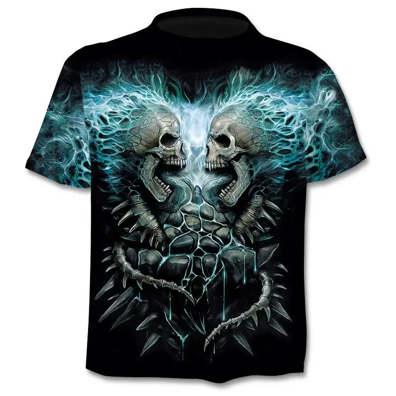 H70c49e069e8b48e6b8259b241af6cf6fA - Fake Jacket Skull Print T-Shirt