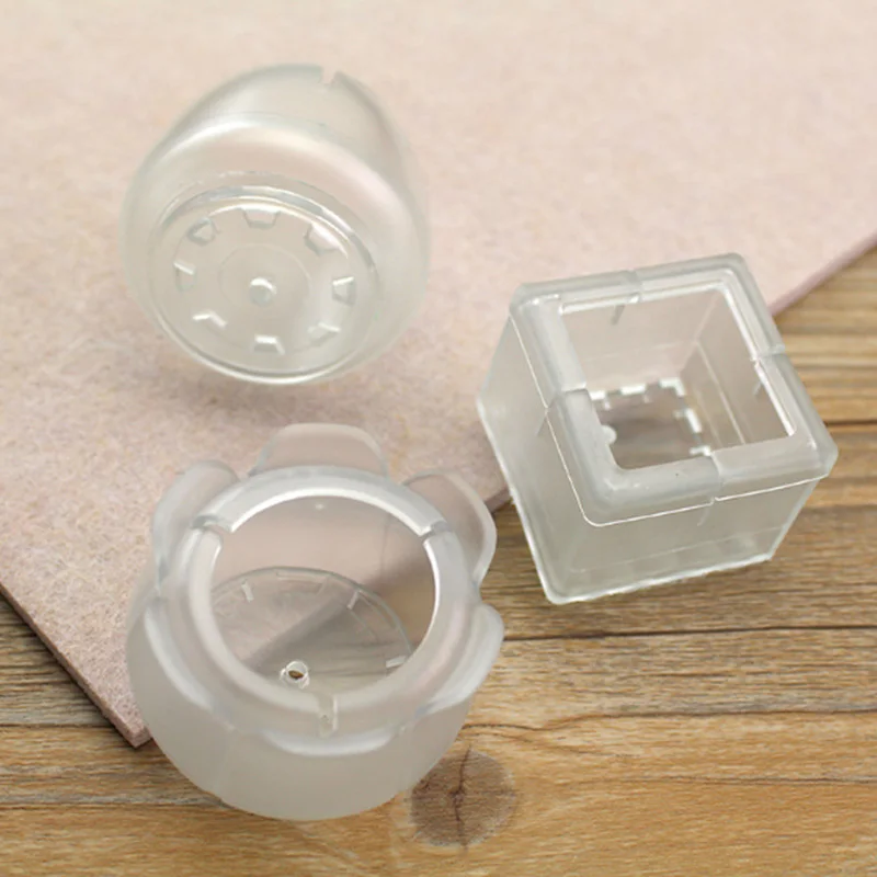

4pcs Table Feet Covers Chair Legs Silicone Cap Pad Furniture Table Round Feet Cover Floor Protectors