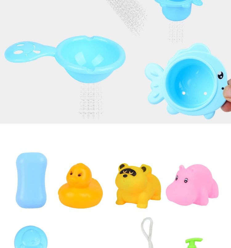 Детская игрушка для ванны, игровой набор для мальчика, электрический спрей для воды, душ для девочки, Детская ванна, маленькая рыбка, без батареи